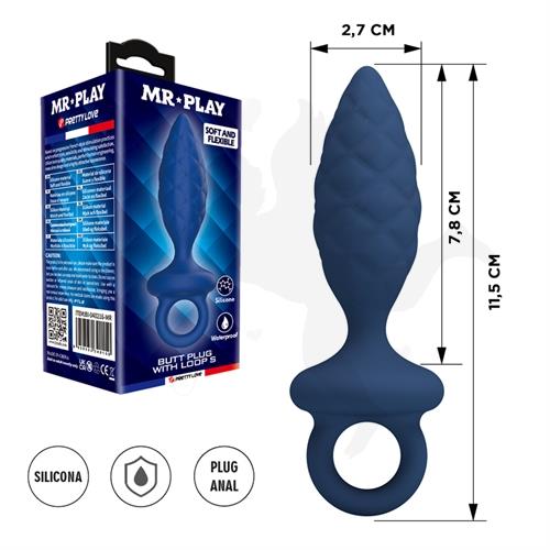 Plug anal de silicona: diseño suave, flexible y cómodo